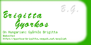 brigitta gyorkos business card